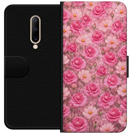 Kompatibel Tegnebogsetui til OnePlus 7 Pro Petal Reverie Blush Rose