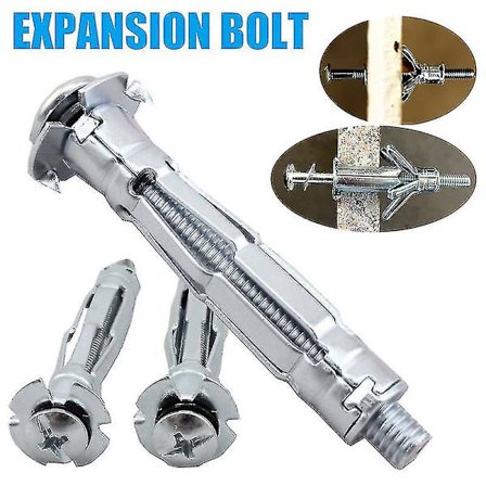Kiinnitysruuvit, laajenevat ankkuriruuvit, ontelokiinnitys, kestävät tarvikkeet (10 kpl)
