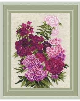 Broderikit Billede Smukke blomster - Riolis