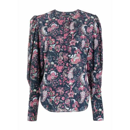 Isabel Marant, Blusa bavali estampado Roze, Dames, Maat:M
