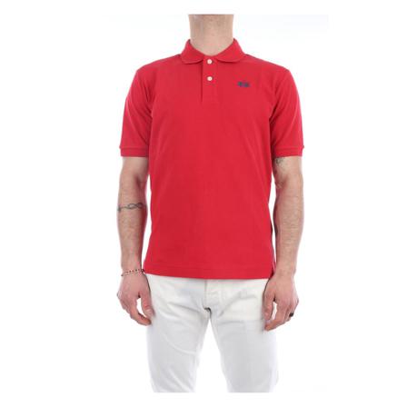 La Martina, Bpmp 01-Pk 031 Short sleeves polo Rood, Heren, Maat:M
