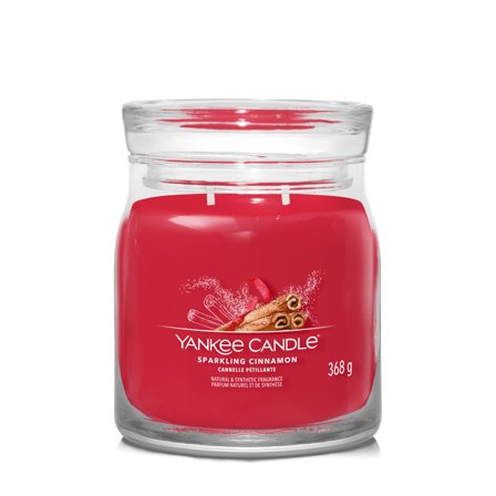 Yankee Candle Signature Jar Candles Sparkling Cinnamon 368g - Candela Profumata