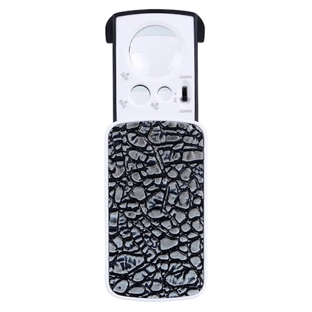 LED Lommelup - 30X 60X 90X Forstørrelsesglas - Med Lys