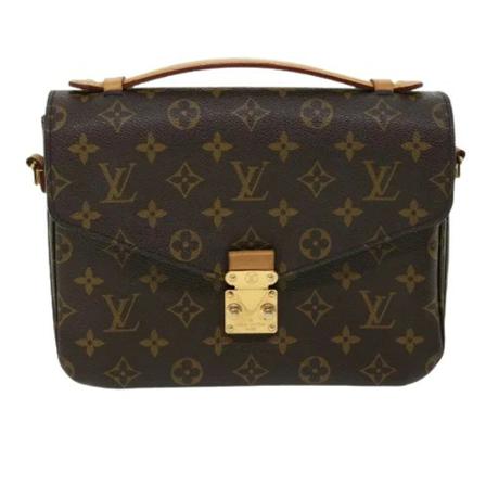 Louis Vuitton Vintage, Pre-owned Canvas louis-vuitton-bags Bruin, Dames, Maat:ONE Size