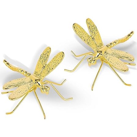 Guldsmed Dekoration Accenter 2-delt sæt, Guldsmed Ornament Mini Figurer, Guldsmed Statue Have Dekoration Have metal vægkunst udendørs Dyr og jeg