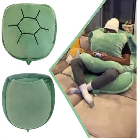 Söpö monitoiminen jättimäinen puettava kilpikonnan kuori tyyny, sopiva, jättimäinen kilpikonnan kuori tyyny