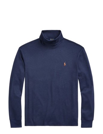 Soft Cotton Turtleneck Blue Polo Ralph Lauren