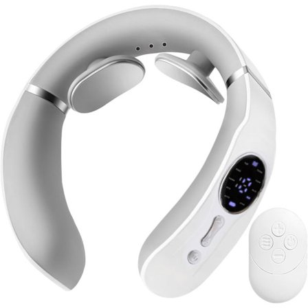 2025 Senaste Modell Nackmassage Intelligent Trådlös Portabel med Värme & Bekväm Stretching - Multifunktionell för Cervikal Nacke & Axel