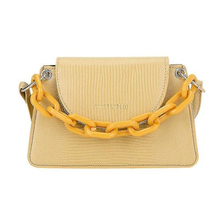 Casual Pu Sling Handväska Handväska Dam Kedja Axelväska Enkel Fema