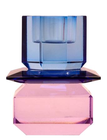 Crystal Candle Holder Home Decoration Candlesticks & Lanterns Candlesticks Pink C'est Bon