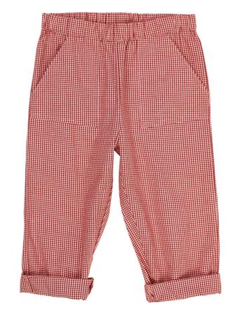 Check Pant With Elastic At The Waist Bottoms Trousers Red Copenhagen Colors