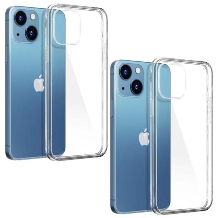 2-pack Iphone 13 Mini Skal - Genomskinligt Transparent