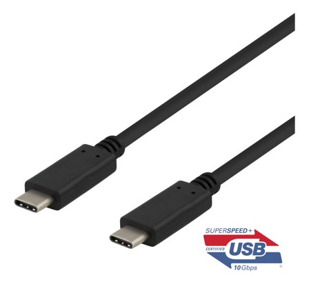 Deltaco USBC-1401 - USB type C-kabel - USB-C til USB-C - 50 cm