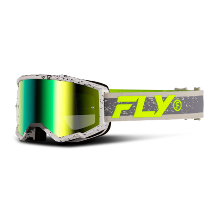 Crossbrille FLY Racing Zone Dunkelgrau/Hi-Vis