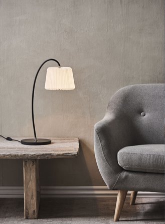 Snowdrop bordlampe - sort/hvit