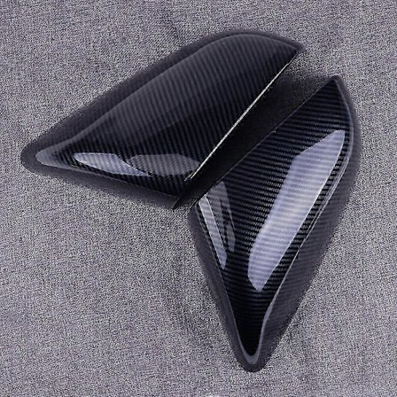 2x Karbonfiber Sidespeildeksel for Tesla Model X 16-19.