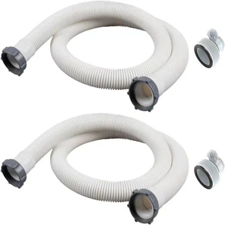 2 sæt til Intex swimmingpoolslangeadapter Erstatningsslange Swimmingpoolslangefilter Pumpe slangetilslutninger