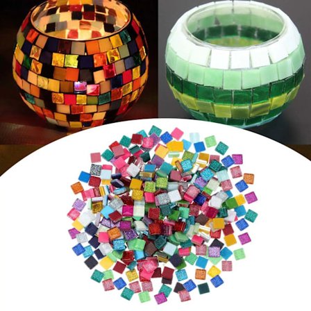 Glitter Glas Mosaik Fliser DIY Kunst og Håndværk Forsyninger Blandede Farver til Tøj Negle Blomsterpotter Mosaik Design Fotorammer