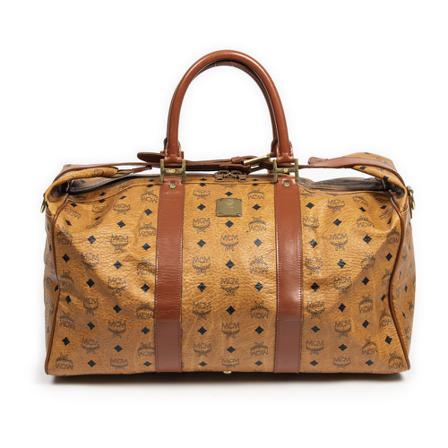 MCM Pre-owned, Pre-owned Weekend Bags Bruin, Dames, Maat:ONE Size