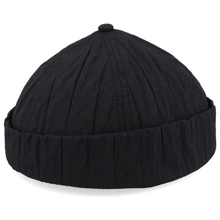 Upfront - Schwarz Docker Mütze - Angelo Black Docker @ Hatstore
