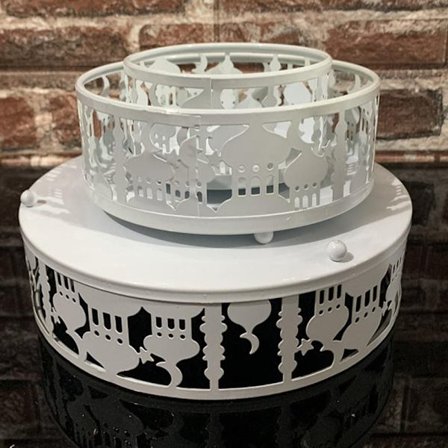 Eid-festuppsättning 2023, 3 delar/set, middagstallrik rund bricka