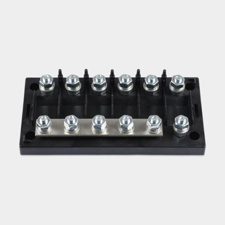 Držák pojistek Victron Fuse holder 6-way for MEGA-fuse, pro 6 plochých pojistek, M8, 6 x 250 A