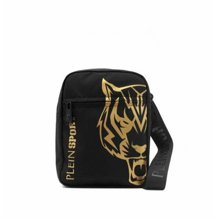 Plein Sport, Cross Body Bags Zwart, Heren, Maat:ONE Size