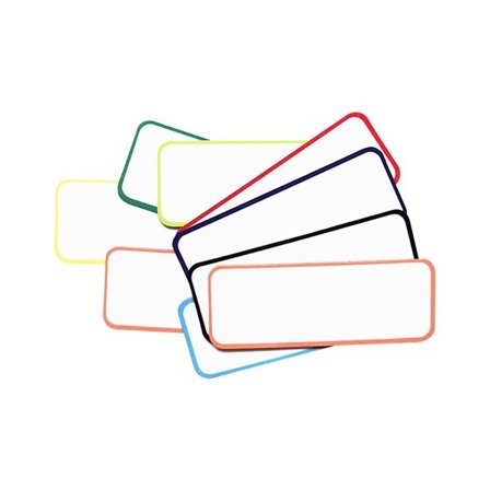 Skrivbar magnetisk klistermärke 80x30mm 54-pack