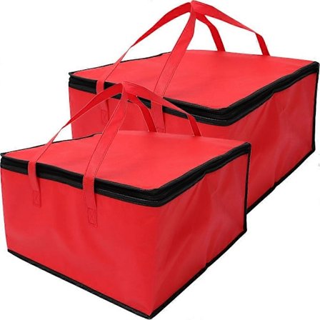 2 st Bärbara Handtag Matkasse Dekorativ Termisk Matkasse Dragkedja Isolerad Leveranspåse