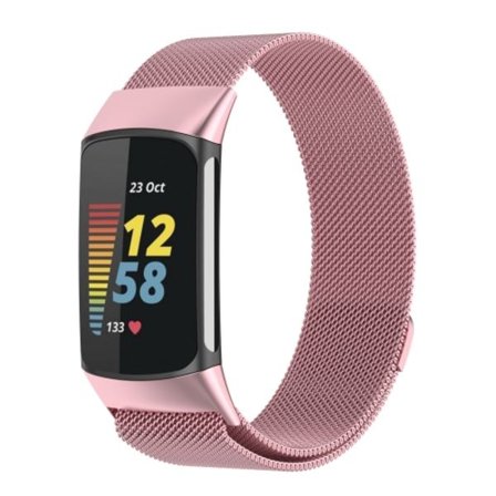 Milano Magnetic Metal Watch Band för Fitbit Charge 5