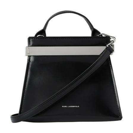 Karl Lagerfeld Kross Archive Small Top Handle Tas , Zwart , Dames , Maat: ONE Size