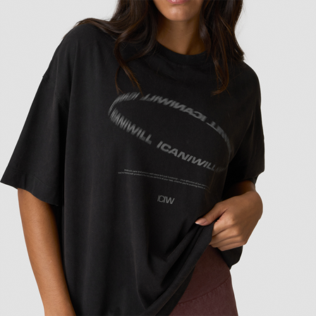 ICANIWILL Everyday Oversized T-shirt Svart