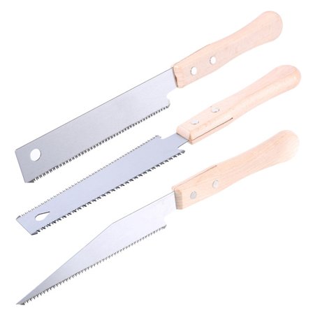 Japansk dragsåg med handtag, slätt och exakt snitt, enkel förvaring med hål