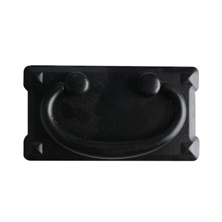 Sorte klassiske skuffetrekk, med skruer, vintage antikk bronse