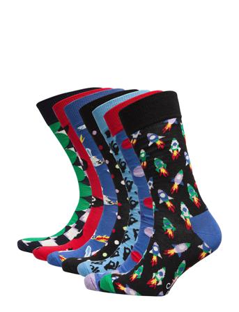 Rocket 7-Pack Gift Set Underwear Socks Regular Socks Monivärinen/Kuvioitu Happy Socks