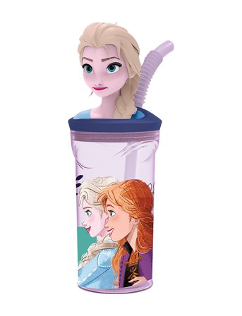 Frost Frozen Ii, 3D Figurine Tumbler Flaske - Multi/patterned - ONE SIZE
