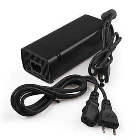 För X-360SLIM Host Firecow Xbox360slim Pull Rope Xbox360 Laddare 110-240V Black European standard