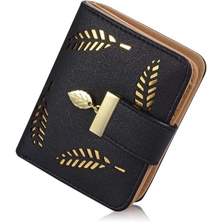 Dames portemonnee, leren portemonnee bifold leren portemonnee leren kaarthouder leren portemonnee