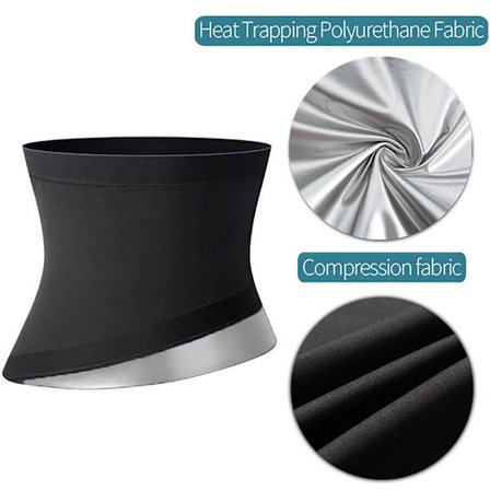Hot Sauna Svettbälte Dam Body Shapers SILVER L/XL