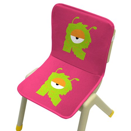 Mr. Bao, monsterbokstavssvamp, stolsdyna i ett stycke, förskolestolskudde, studentstolskudde, ryggstöd