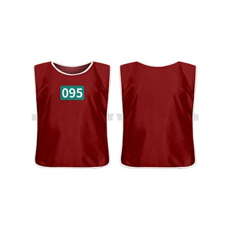 Squid Game 3 Spiller Cosplay Kostyme Vest Klær