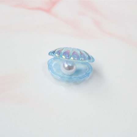 20stk Perleskaller Havfrueskaller LYSEBLÅ