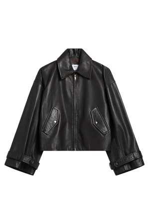 Zephyr leather jacket brown espresso M