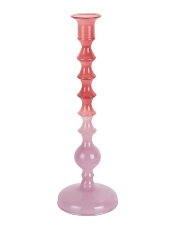 present time Candle Holder Grato Mecer Large - Pink - H 28CM