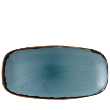 Tallrik Oval Harvest Blå