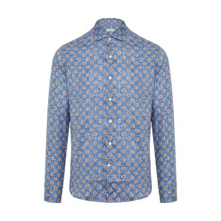 Sonrisa Floral shirt Blå, Herre Skjorter