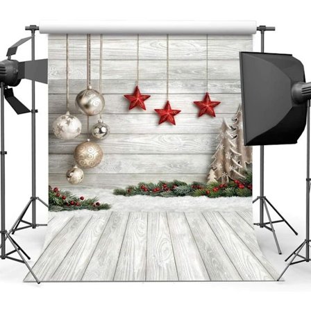 /EA/5x7FT Julfotograferingsbakgrund Julgransdekoration