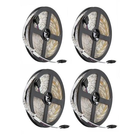 10m 600 lysdioder RGB 2 x 5m LED-remsa + 44-tangenters IR-fjärrkontroll