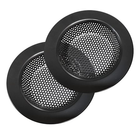 2 stk. køkkenvask rustfrit stål sort afløbssil nem rengøring spildstop