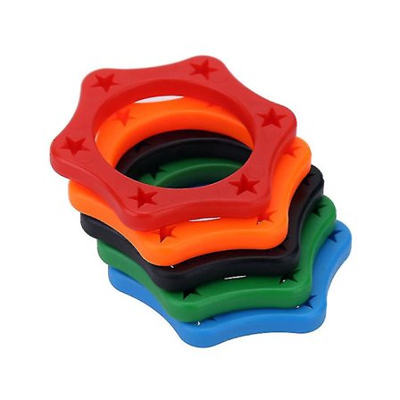 5 stk Gummi trådløs håndholdt mikrofon Anti-rulle beskyttelsesring